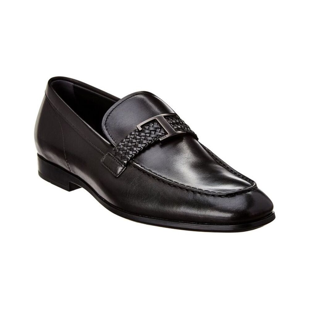 Tod's Leather Loafer, Black